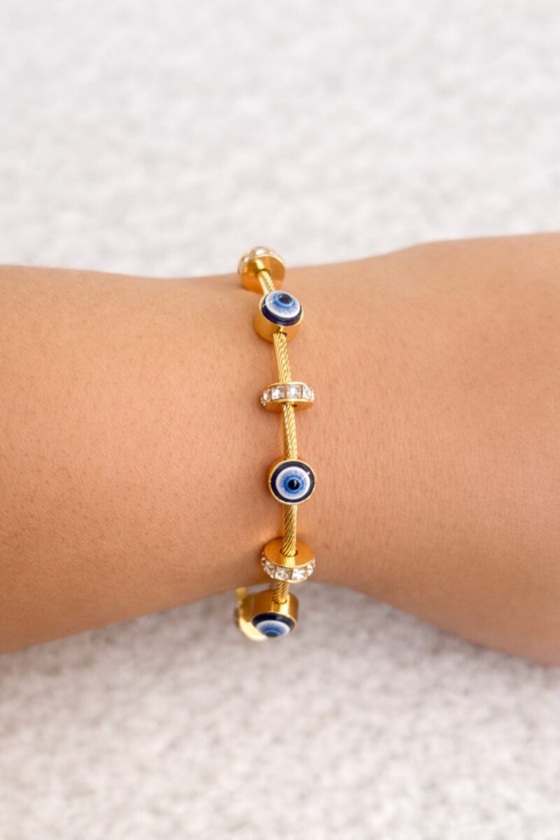 Evil Eye Charm Protection Bracelet - Image 2
