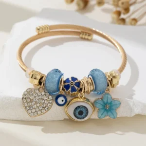 Evil Eye Multi-Charm Bracelet