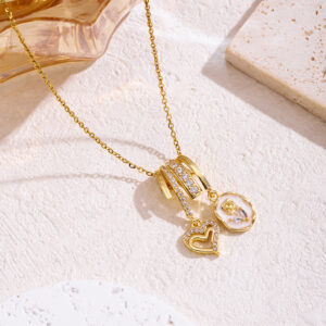 Love Rose Pendant Necklace