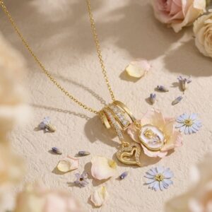 Love Rose Pendant Necklace