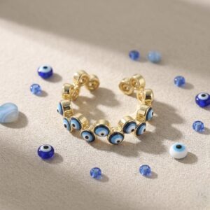 Blue Evil Eye Ring