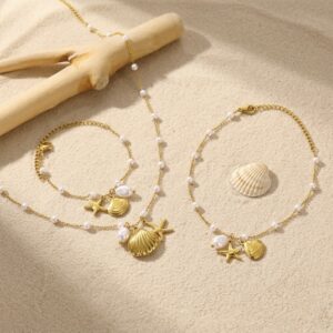 Starfish Pearl Jewelry Set