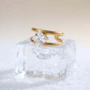 Minimal Crystal Open Ring