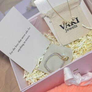 thank you gift hamper for mom with jewellery