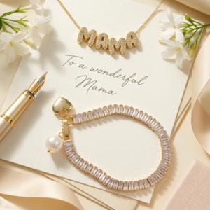 thank you gift hamper for mom with jewellery