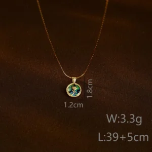 Golden Rose Necklace