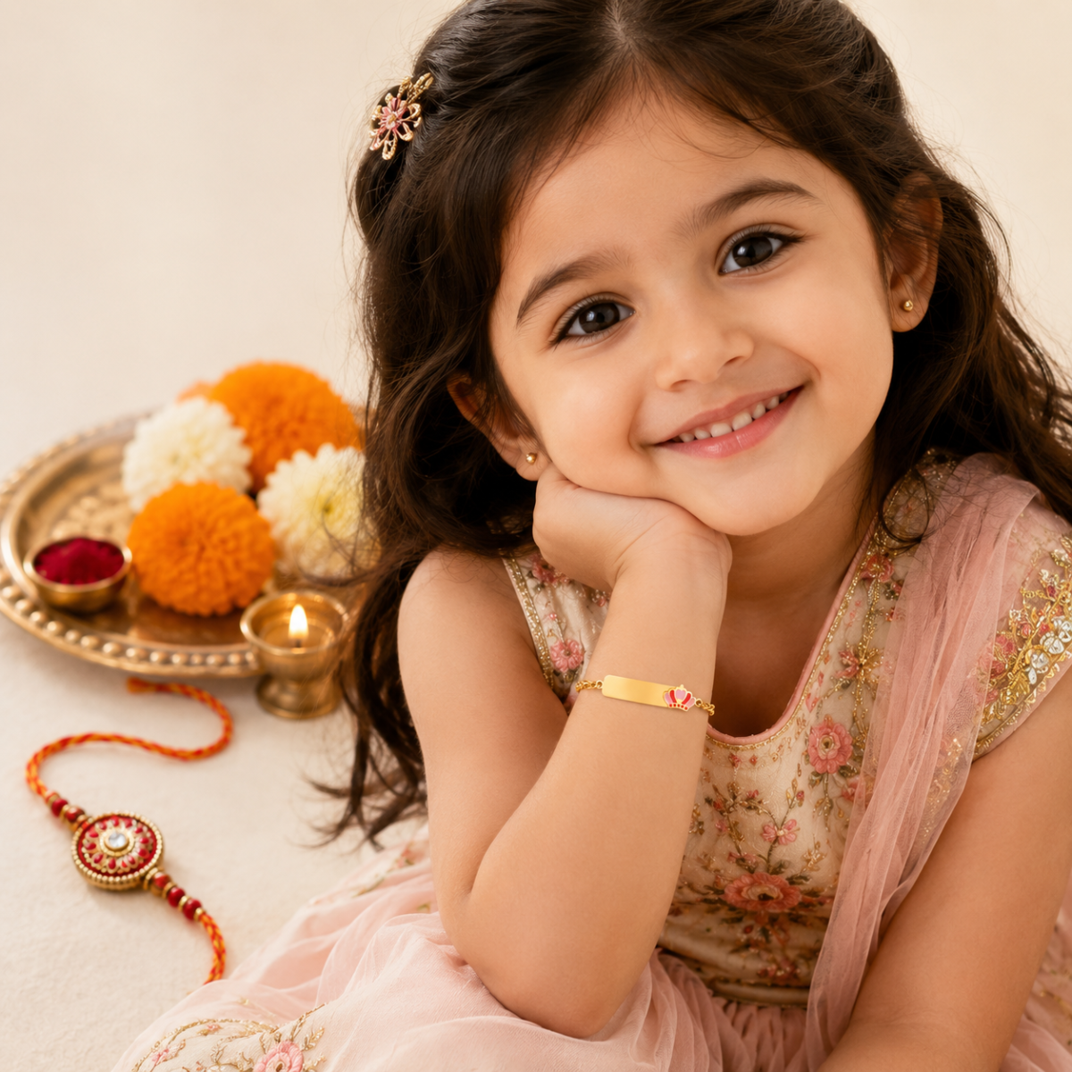 Princess Crown Rakhi Bracelet for Girls - Image 2