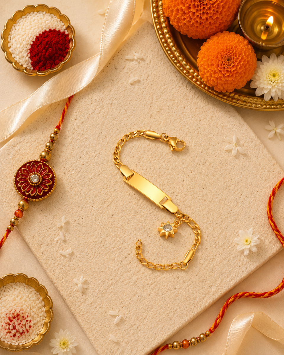 Star Charm Rakhi Bracelet for Girls