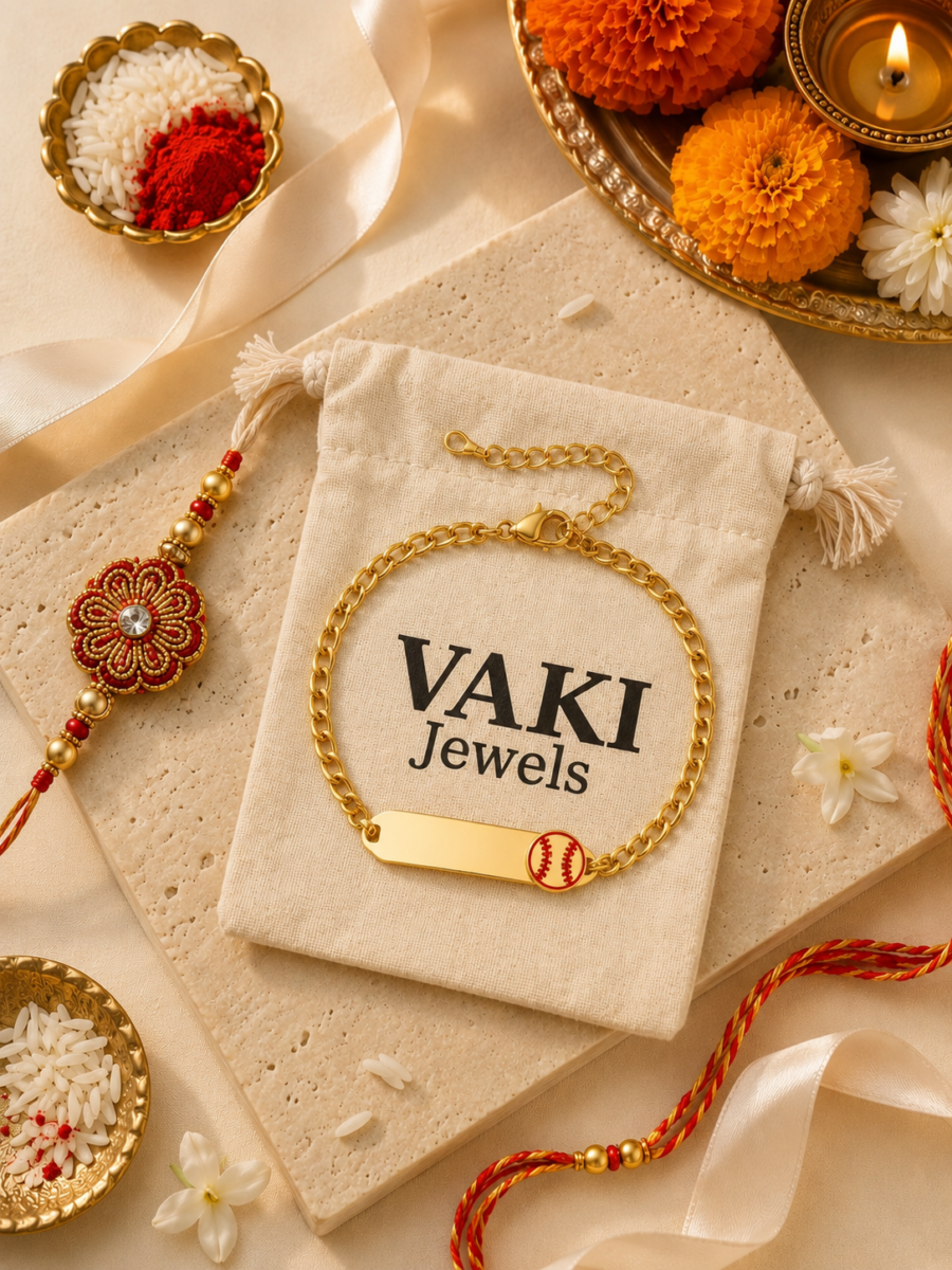 Baseball Rakhi Bracelet for Boys - Image 3
