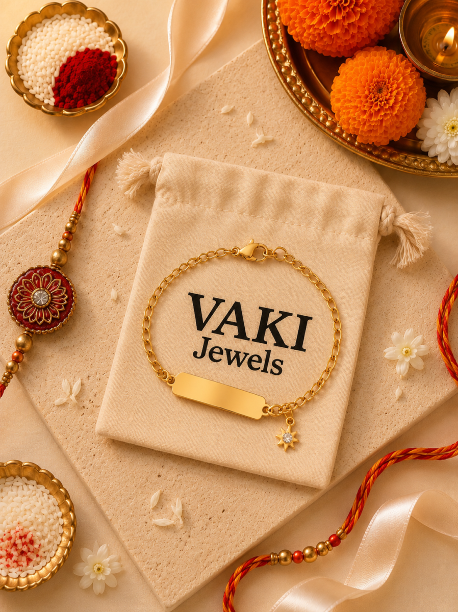 Star Charm Rakhi Bracelet for Girls - Image 3