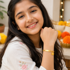 Yellow Daisy Rakhi Bracelet for Girls & Women