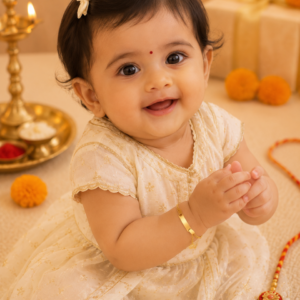 Princess Crown Rakhi Bracelet for Babies & Toddlers