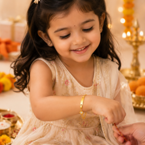 Star Charm Rakhi Bracelet for Girls