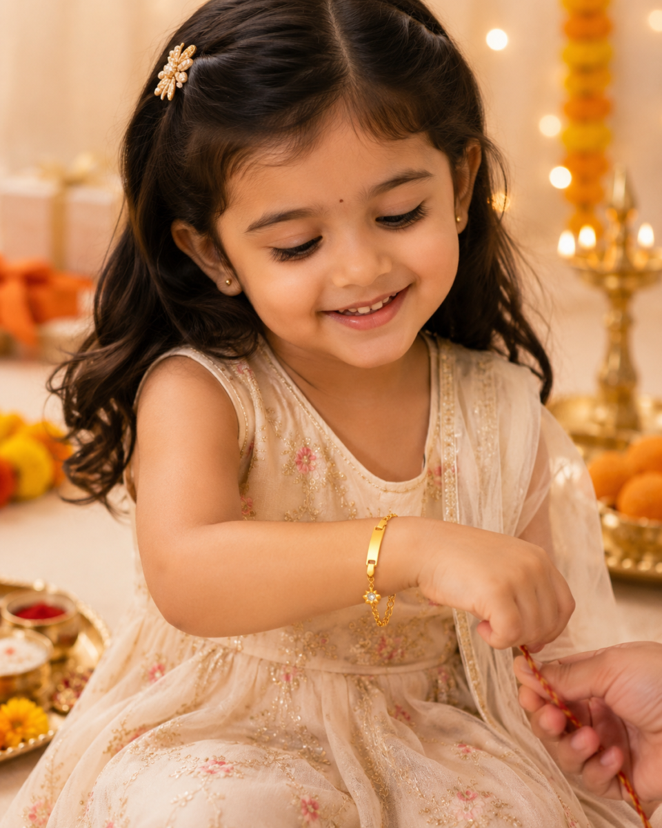 Star Charm Rakhi Bracelet for Girls - Image 2